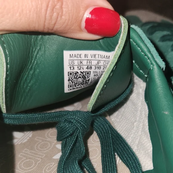 NWT Adidas Men's Forest Green and Gray Sneakers - Picture 5 of 6